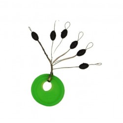 Стопор для поплавця для риболовлі, ZEOX Silicone BK, розмір L, 100х6шт/уп